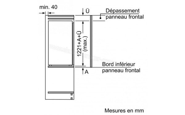 NEFF KI2423F30 - Schema d'encastrement