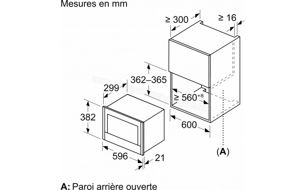 NEFF NL4WR21N1 - Dimensions