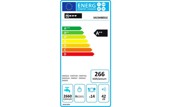 NEFF S415M80S1E - &Eacute;tiquette &eacute;nergie