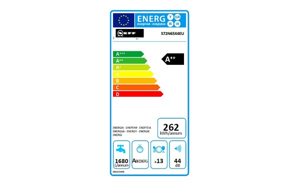 NEFF S72N65X4EU - &Eacute;tiquette &eacute;nergie