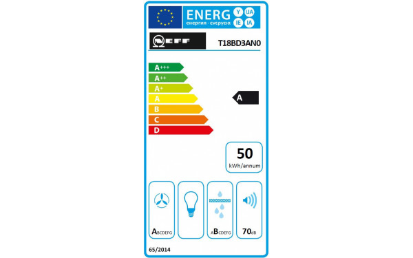 NEFF T18BD3AN0 - &Eacute;tiquette &eacute;nergie