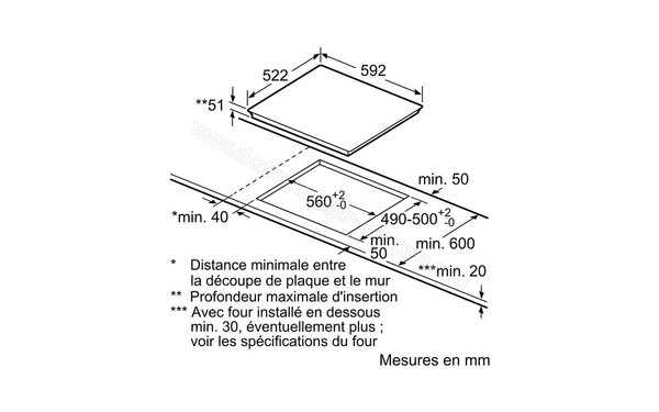 NEFF T41D21X2 - Niche d'encastrement