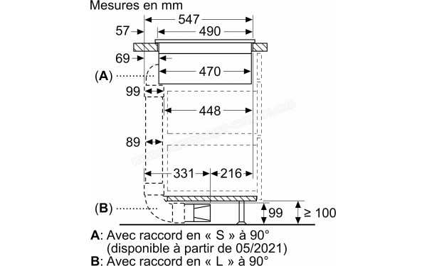 NEFF T48CB1AX2 - Sch&eacute;ma technique