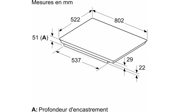 NEFF T68NUV4A0 - Dimensions
