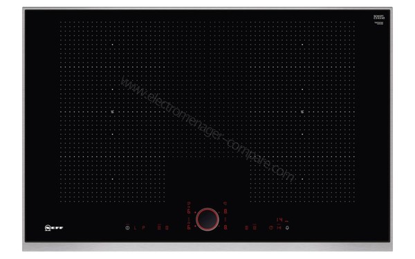 NEFF T68TS61N0 - Vue du dessus avec afficheur allum&eacute;  (cr&eacute;dit : Boulanger)