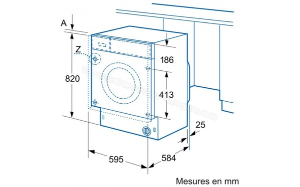 NEFF V6540X1EU - Sch&eacute;ma d'encastrement