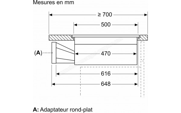 NEFF V68TTX4L0 - Dimensions