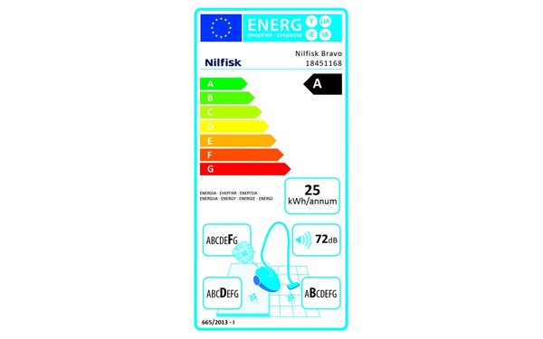 NILFISK Bravo Energy - &Eacute;tiquette &eacute;nergie