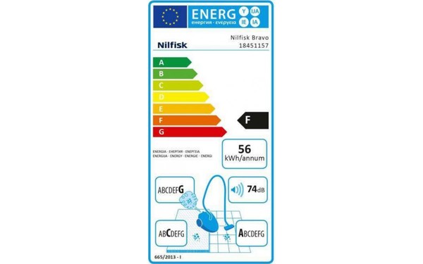 NILFISK Bravo P - &Eacute;tiquette &eacute;nergie