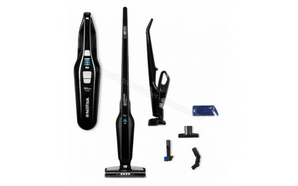 NILFISK Easy 36 V Max Noir - Vue avec accessoires