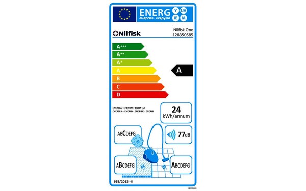 NILFISK ONE BLB10P05A1 Basic - &Eacute;tiquette &eacute;nergie