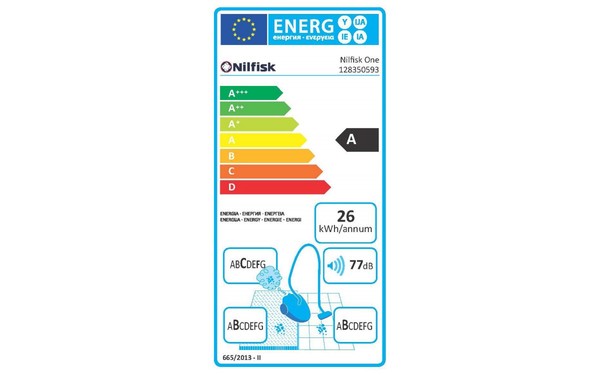 NILFISK One DBB10P05A1 basic - &Eacute;tiquette &eacute;nergie
