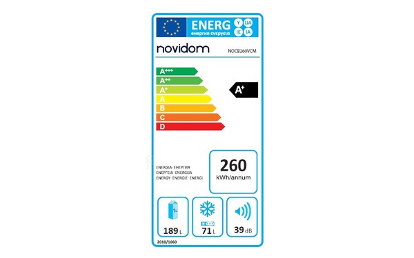 NOVIDOM NOCB260VCM - &Eacute;tiquette &eacute;nergie