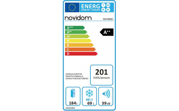 NOVIDOM NOCB261 - &Eacute;tiquette &eacute;nergie