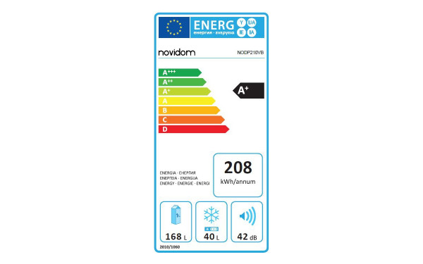 NOVIDOM NODP210VB - &Eacute;tiquette &eacute;nergie