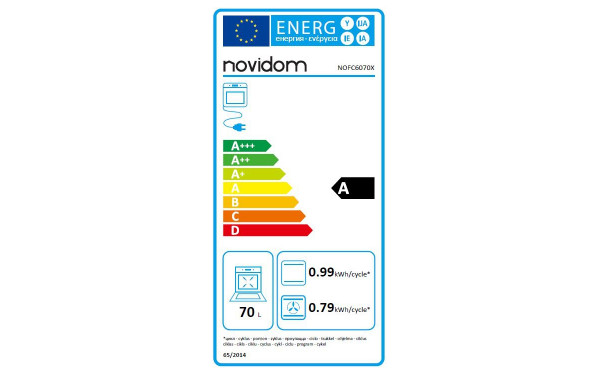 NOVIDOM NOFC6070X - &Eacute;tiquette &eacute;nergie