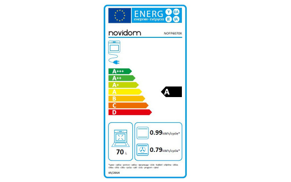 NOVIDOM NOFP6070X - &Eacute;tiquette &eacute;nergie