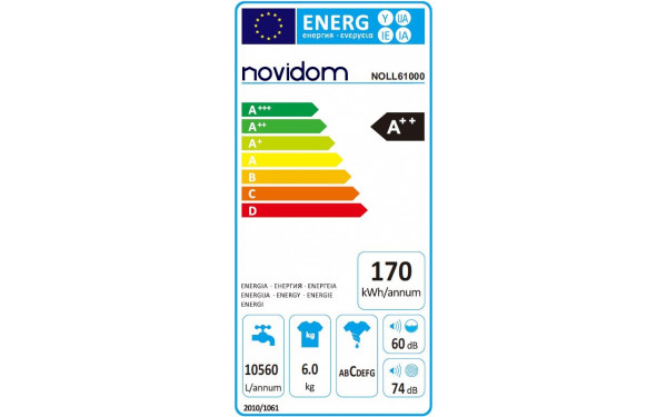 NOVIDOM NOLL61000 - &Eacute;tiquette &eacute;nergie