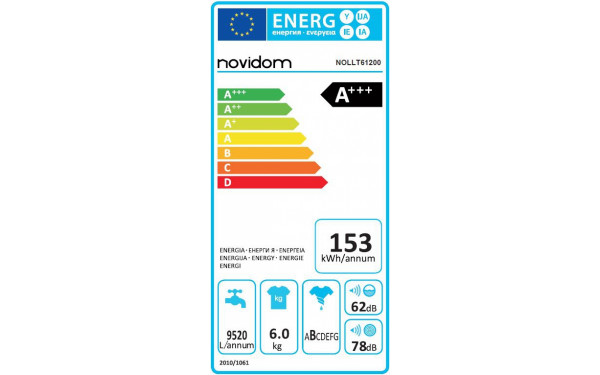 NOVIDOM NOLLT61200 - &Eacute;tiquette &eacute;nergie