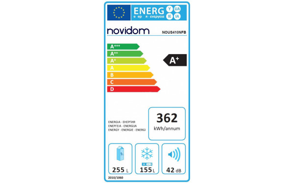 NOVIDOM NOUS410NFB - &Eacute;tiquette &eacute;nergie