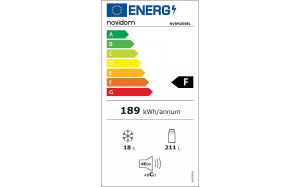 NOVIDOM NVRM200RL - &Eacute;tiquette &eacute;nergie v2