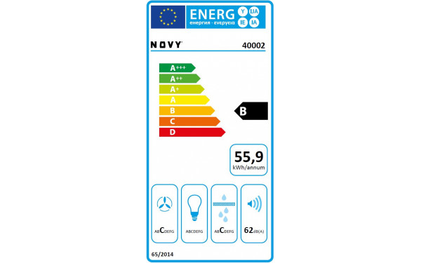 NOVY Up Comfort 40002 - &Eacute;tiquette &eacute;nergie