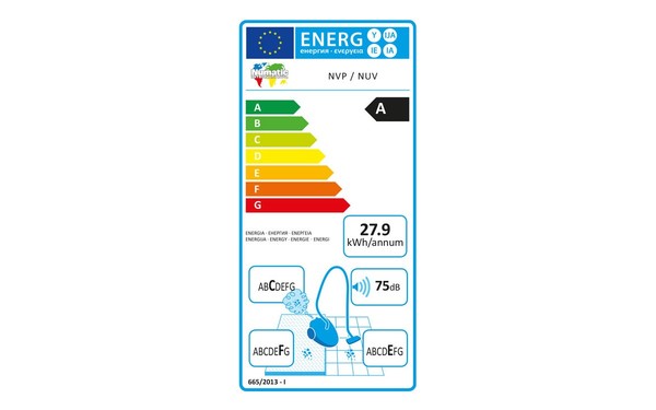 NUMATIC NUV180-11 - &Eacute;tiquette &eacute;nergie