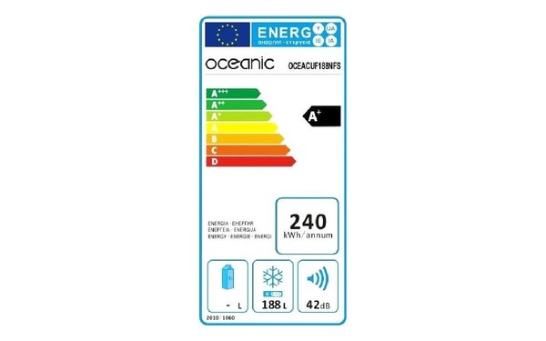 OCEANIC CUF188NFS - &Eacute;tiquette &eacute;nergie