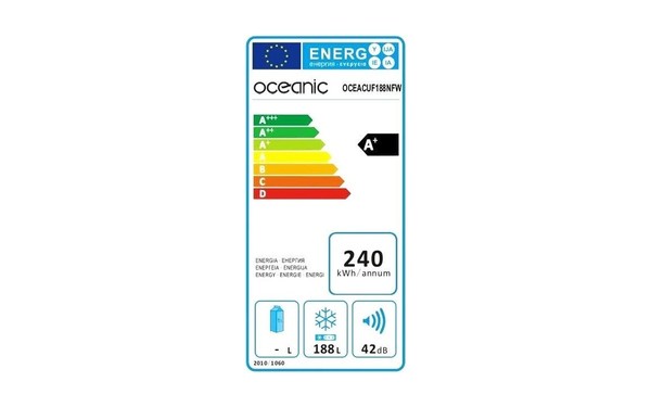 OCEANIC CUF188NFW - &Eacute;tiquette &eacute;nergie