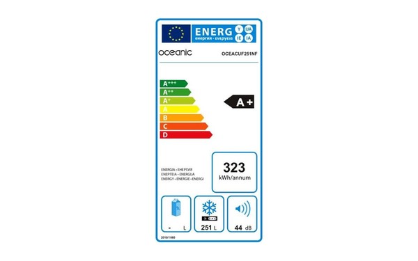 OCEANIC CUF251NF - &Eacute;tiquette &eacute;nergie
