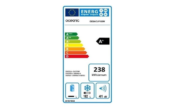 OCEANIC OCEACUF182W - &Eacute;tiquette &eacute;nergie