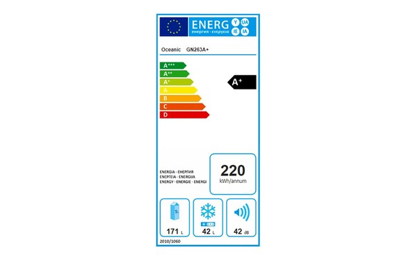 OCEANIC OCEAF2D213W - &Eacute;tiquette &eacute;nergie