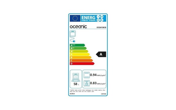 OCEANIC OCEAF58CB - &Eacute;tiquette &eacute;nergie
