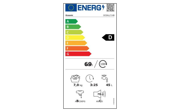 OCEANIC OCEALL714B - &Eacute;tiquette &eacute;nergie v2