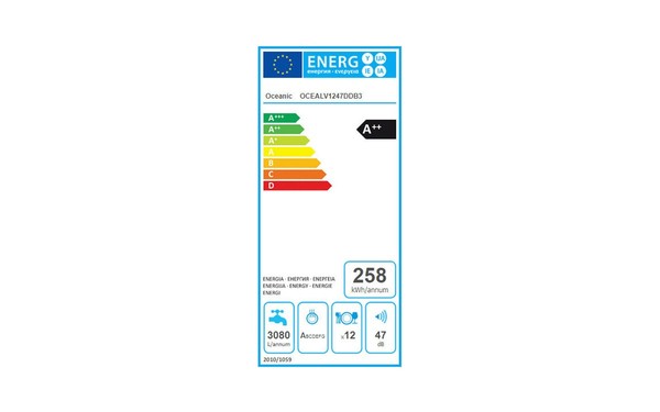 OCEANIC OCEALV1247DDB3 - &Eacute;tiquette &eacute;nergie