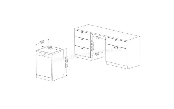 OCEANIC OCEALV1247S - Dimensions