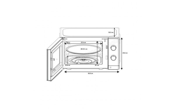 OCEANIC OCEAMO20B12 - Dimensions