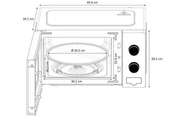 OCEANIC OCEAMO20W11 - Dimensions