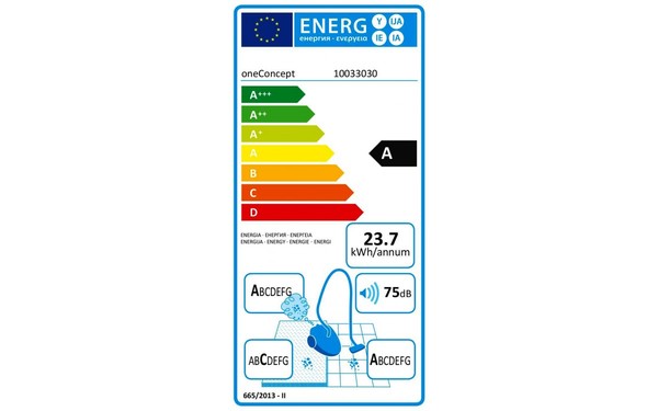 ONECONCEPT Clean Master - &Eacute;tiquette &eacute;nergie