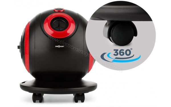 ONECONCEPT Pila Rouge et Noir - Roulettes multidirectionnelles