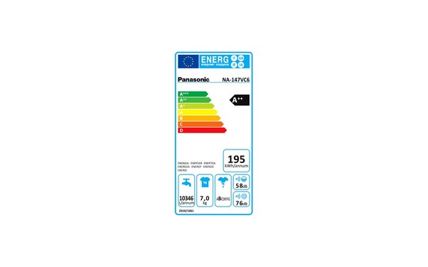 PANASONIC NA-147VC6WFR - &Eacute;tiquette &eacute;nergie