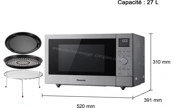 PANASONIC NN-CD58RSEPG - Dimensions