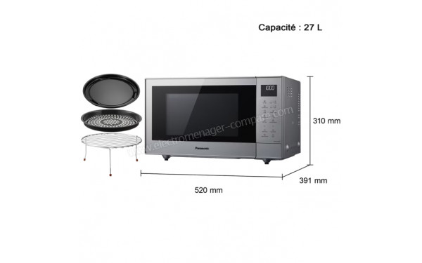 PANASONIC NN-CT57RMEPG - Dimensions