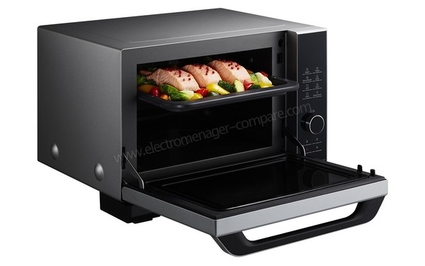 PANASONIC NN-DS596MEPG - Vue 3/4 gauche porte ouverte