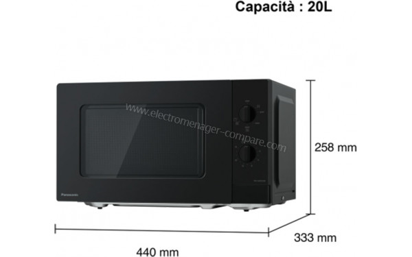 PANASONIC NN-GM22QBEPG - Dimensions