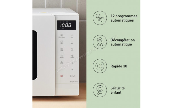 PANASONIC NN-GT21QWEPG - Panneau de commandes