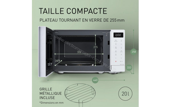 PANASONIC NN-GT21QWEPG - Dimensions