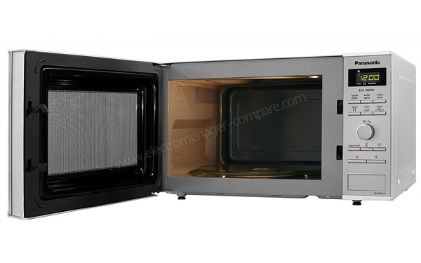 PANASONIC NN-SD27HS - Vue 3/4 droite, porte ouverte