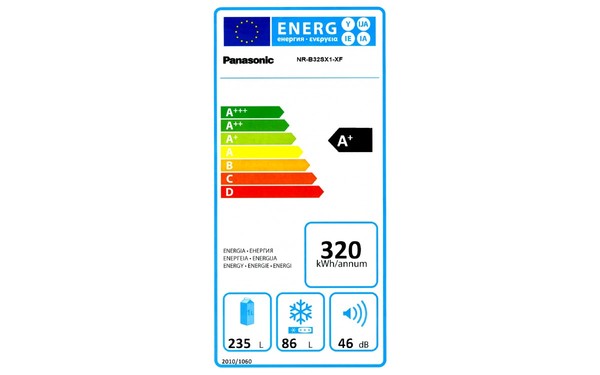 PANASONIC NR-B32SX1-XF - &Eacute;tiquette &eacute;nergie