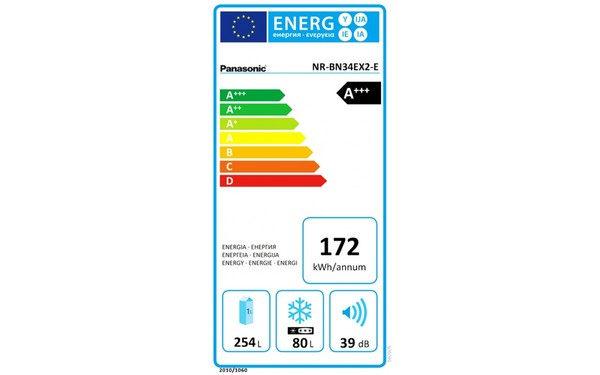 PANASONIC NR-BN34EX2-E - &Eacute;tiquette &eacute;nergie
